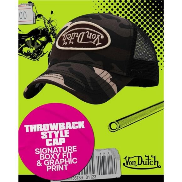 Retro trucker cap adjustable snapback mesh baseball hat curved bill unisex trend - Picture 3 of 8